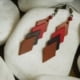 Handmade Leather Earrings 'ROMILDA' 14