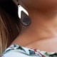Handmade Leather Earrings 'TIZIANA' 12