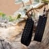 Handmade Leather Earrings 'GEMA' 4