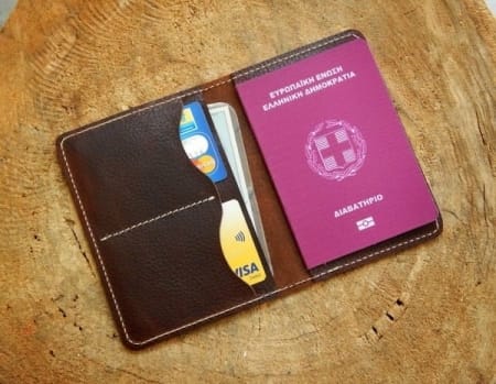 Handmade Leather Passport - documenth Case 1