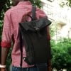 Leather Bag TRISTAN in special laptop backpack version 3