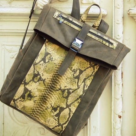 Δερμάτινη Τσάντα TRISTAN in special laptop backpack version 2