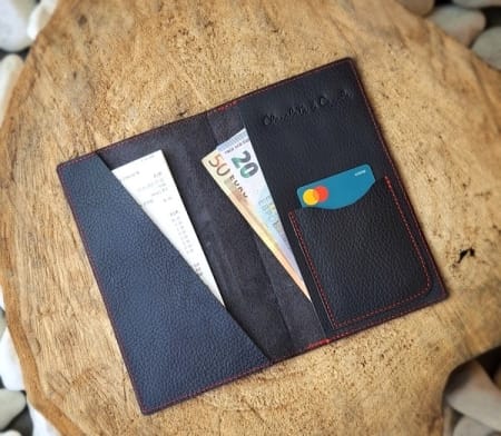 Δερμάτινο Χειροποίητο Bill Folder "Triplo" 1