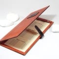 Χειροποίητος Ξύλινος Κατάλογος Menu "Libro" 2