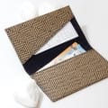 Handmade Straw Bill Folder "Doppio" 3