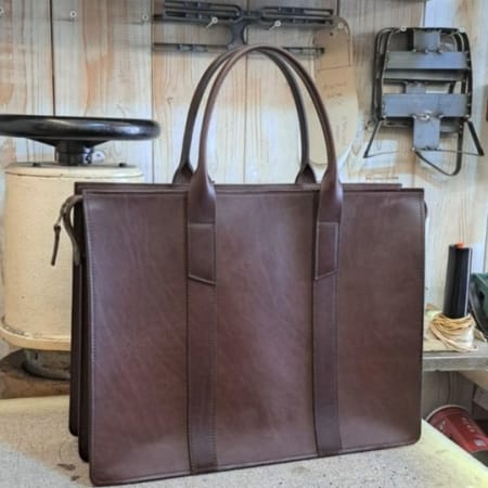 Handmade Leather Orders - Office Bag 1
