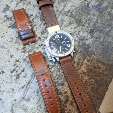 Handmade Leather Orders - Watch Strap 5