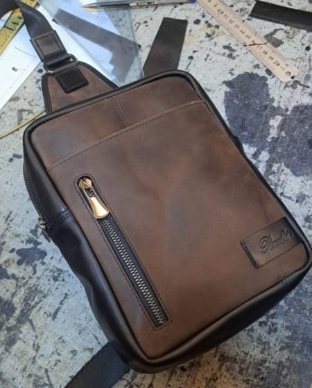 Handmade Leather Orders - Chest Bag 1